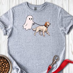 English Setter Ghost Walk T Shirt Gift For Dog Lover
