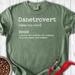 Great Danetrovert Premium Tee Gift For Dog Lover