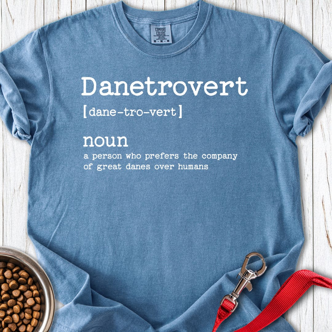 Great Danetrovert Premium Tee Gift For Dog Lover