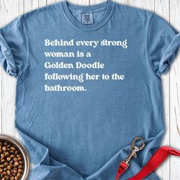 Golden Doodle Strong Woman Premium Tee Gift For Women