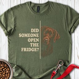 Hungry Chocolate Lab T Shirt Gift For Dog Lover