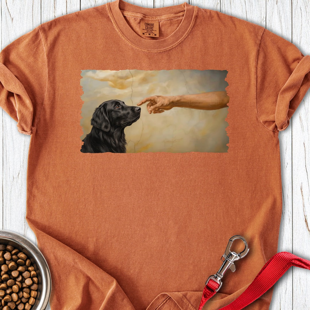 God Creates Flat Coated Retriever Premium Tee Gift For Dog Lover