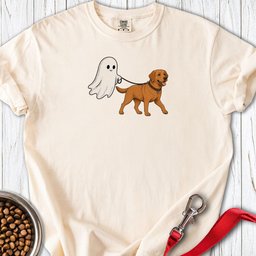 Fox Red Labrador Ghost Halloween Premium Tee Gift For Dog Lover