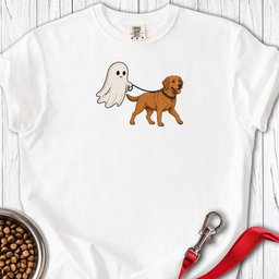 Fox Red Labrador Ghost Halloween Premium Tee Gift For Dog Lover