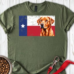 Fox Red Labrador Texas Flag T Shirt Gift For Dog Lover