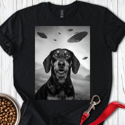 Dachshund Ufo T Shirt Gift For Dog Lover