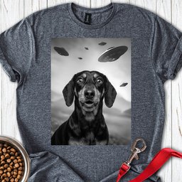 Dachshund Ufo T Shirt Gift For Dog Lover