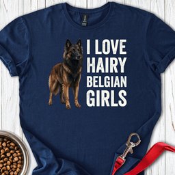 Hairy Belgian Tervuren Girls T Shirt Gift For Dog Lover