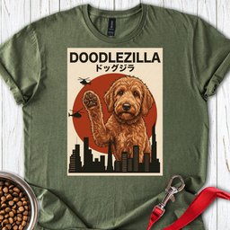 Golden Doodle Doodlezilla T Shirt Gift For Dog Lover