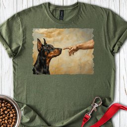 God Creates Doberman Pinscher T Shirt Gift For Dog Lover