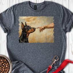 God Creates Doberman Pinscher T Shirt Gift For Dog Lover