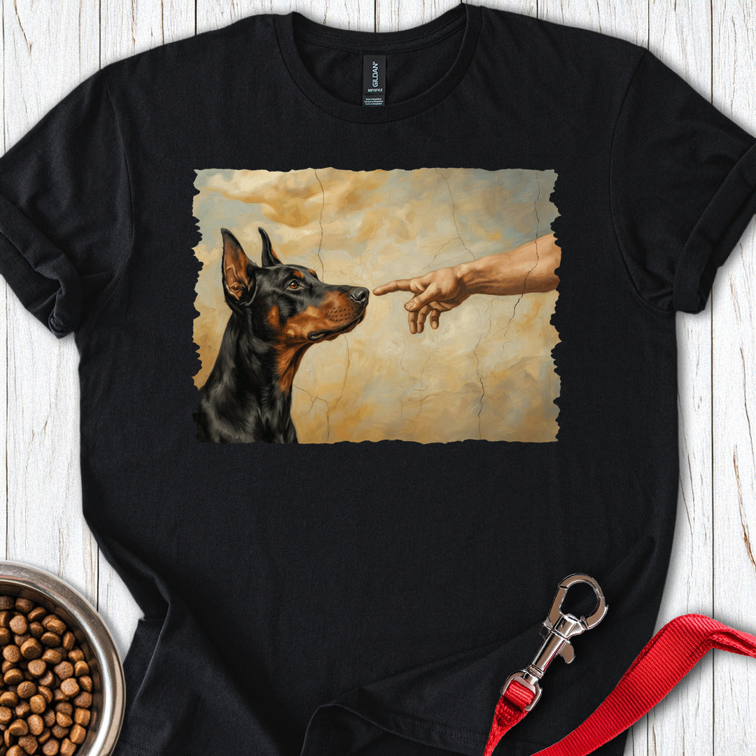 God Creates Doberman Pinscher T Shirt Gift For Dog Lover