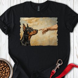 God Creates Doberman Pinscher T Shirt Gift For Dog Lover