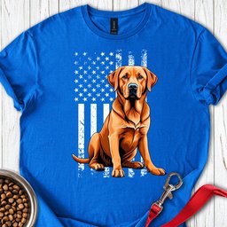 Fox Red Labrador USA T Shirt Gift For Dog Lover