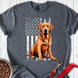 Fox Red Labrador USA T Shirt Gift For Dog Lover