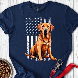 Fox Red Labrador USA T Shirt Gift For Dog Lover