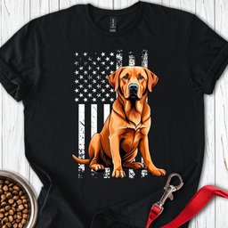 Fox Red Labrador USA T Shirt Gift For Dog Lover