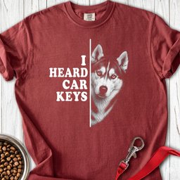 Husky Car Keys Premium Tee Gift For Dog Lover