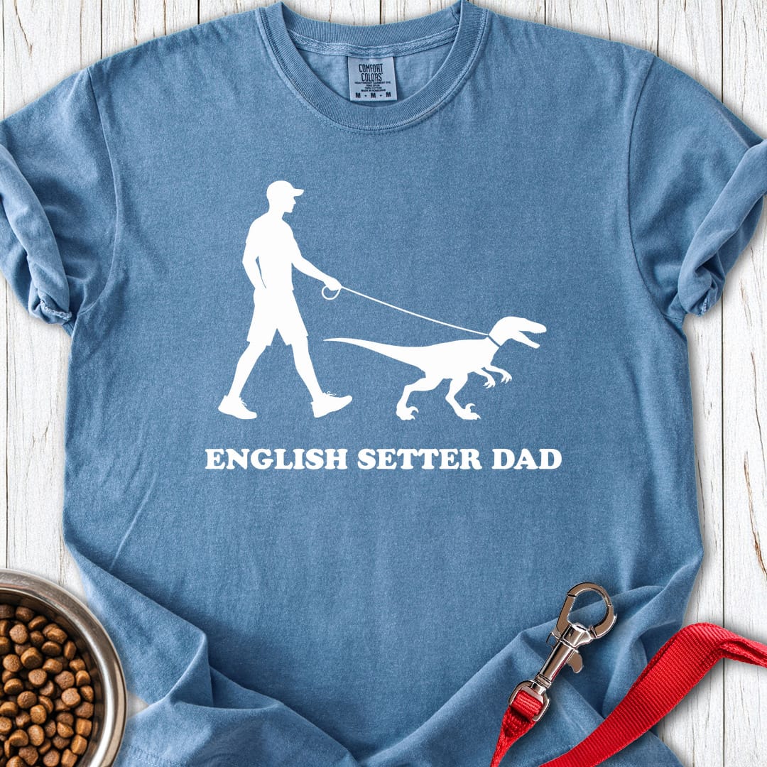 English Setter Dad Premium Tee Gift For Dad