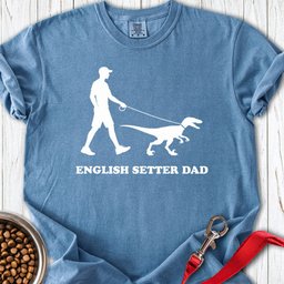 English Setter Dad Premium Tee Gift For Dad