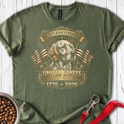 English Setter USA T Shirt Gift For Dog Lover