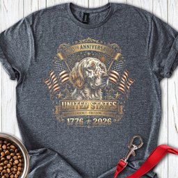 English Setter USA T Shirt Gift For Dog Lover