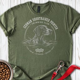 German Shorthaired Pointer Swimming Club T Shirt Gift For Dog Lover