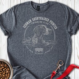 German Shorthaired Pointer Swimming Club T Shirt Gift For Dog Lover