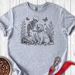 Golden Retriever Skeleton Halloween T Shirt Gift For Dog Lover