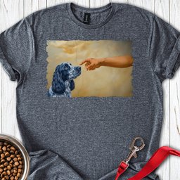 God Creates Blue Roan Cocker Spaniel T Shirt Gift For Dog Lover
