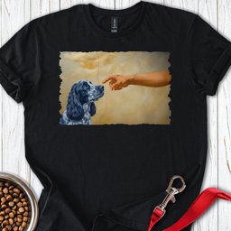 God Creates Blue Roan Cocker Spaniel T Shirt Gift For Dog Lover