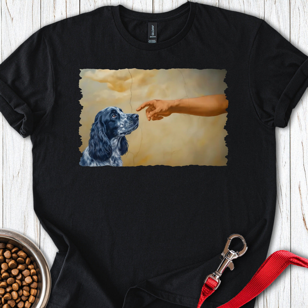 God Creates Blue Roan Cocker Spaniel T Shirt Gift For Dog Lover