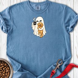 Golden Retriever Meh Ghost Premium Tee Gift For Dog Lover