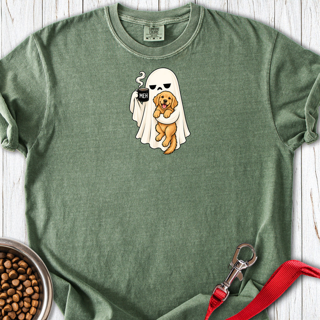 Golden Retriever Meh Ghost Premium Tee Gift For Dog Lover