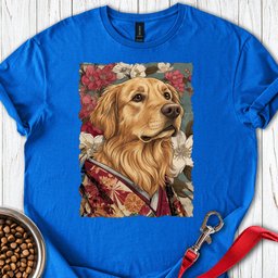 Golden Retriever Japanese Art T Shirt Gift For Dog Lover