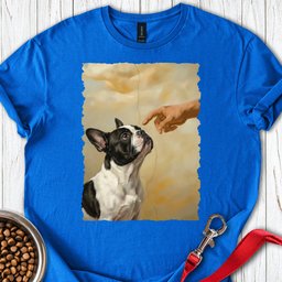 God Creates Piebald French Bulldog T Shirt Gift For Dog Lover