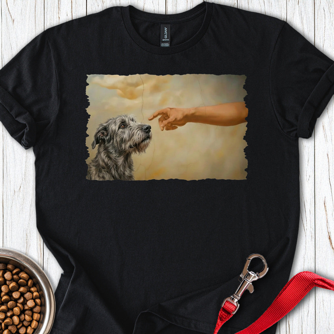 God Creates Irish Wolfhound T Shirt Gift For Dog Lover