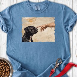 God Creates Black Boxer Premium Tee Gift For Dog Lover