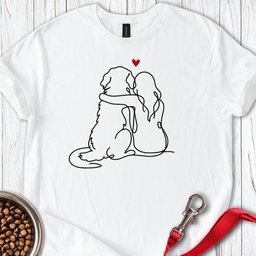 Golden Retriever Love T Shirt Gift For Dog Lover