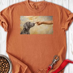 God Creates Weimaraner Premium Tee Gift For Dog Lover