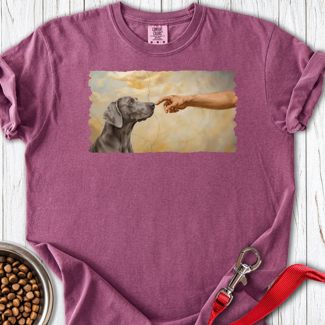 God Creates Weimaraner Premium Tee Gift For Dog Lover