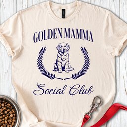 Golden Mamma T Shirt Gift For Dog Lover