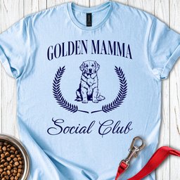 Golden Mamma T Shirt Gift For Dog Lover