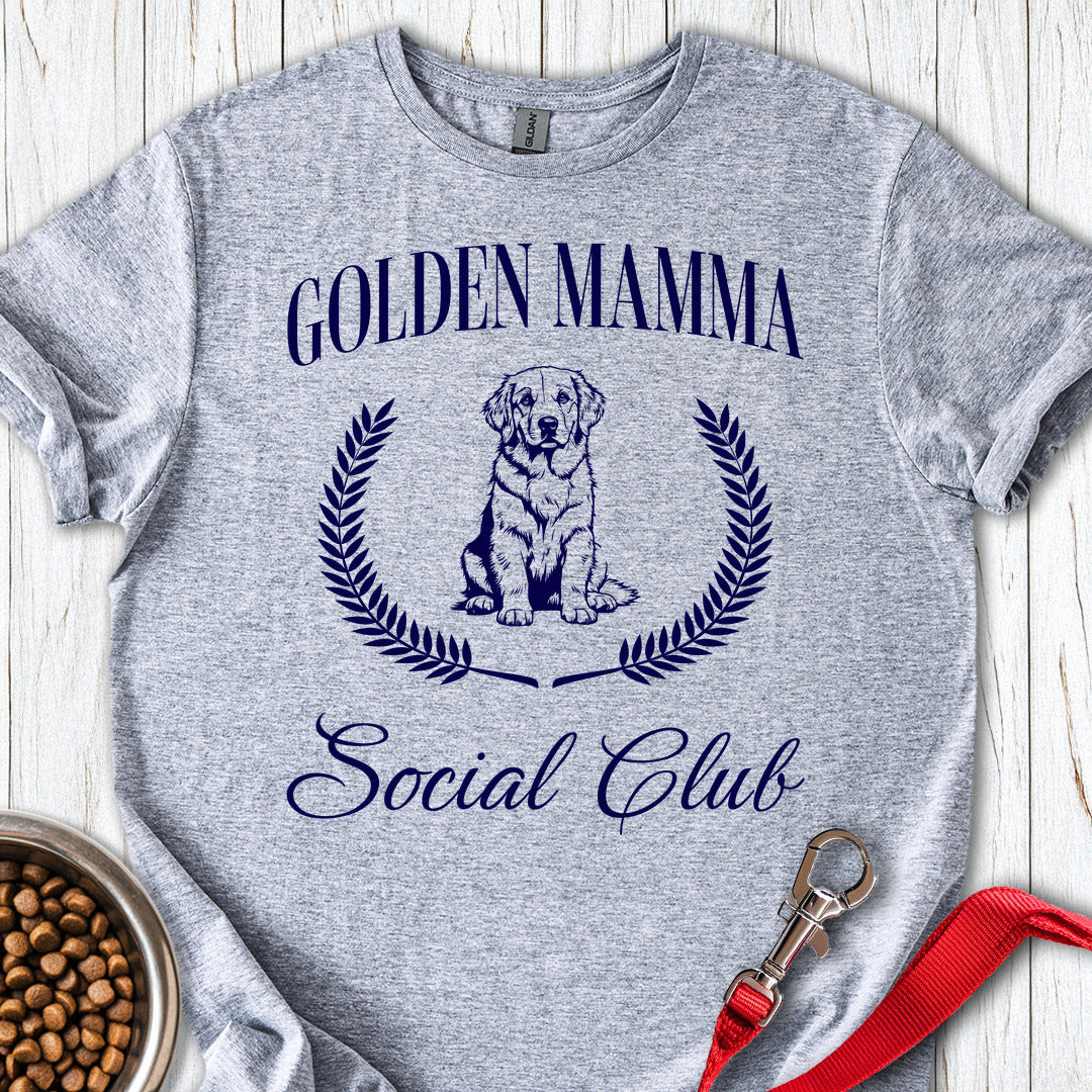 Golden Mamma T Shirt Gift For Dog Lover