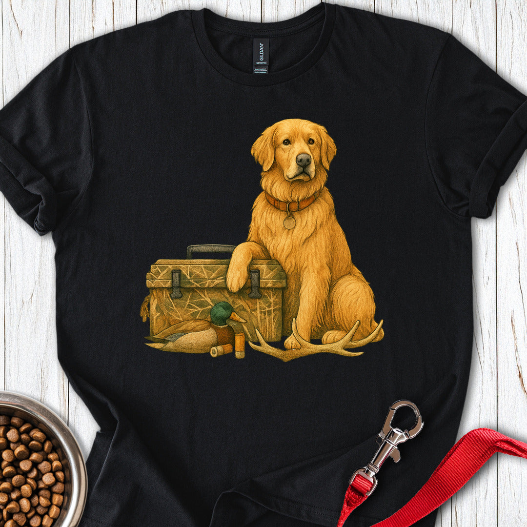 Golden Retriever Hunting T Shirt Gift For Dog Lover