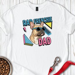 Fawn Frenchie Dad 90s T Shirt Gift For Dad