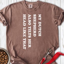 Dutch Shepherd Tilts Her Head Premium Tee Gift For Dog Lover