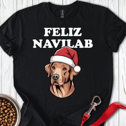 Fox Red Lab Funny Christmas T Shirt Gift For Dog Lover