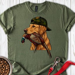 Golden Retriever Pheasant Hunter T Shirt Gift For Dog Lover