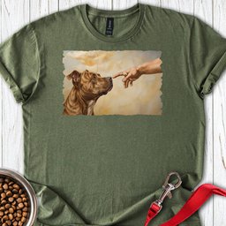 God Creates Pit Bull T Shirt Gift For Dog Lover